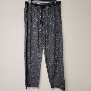 DKNY Skyscraper & Stars Print Pajama Pants Heather Gray L
